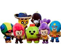 Ferro Stars Brawl Colt, Crow, Spike y Shelly El paquete contiene 20 cm de un juguete de peluche al azar (¡Brawl!)