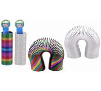 Ferro Stars Juguete para niños en espiral, 2 unidades, corredor de escaleras, arco iris, plumas de salto con purpurina, regalos de cumpleaños para niños, varía de 15 cm a 10 metros