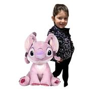 Ferro Stars - Peluche compatible con ángel, ángel, Stitch con orejas con diseño de corazón, suave peluche adecuado a partir de los primeros meses de vida (ángel de 60 cm)