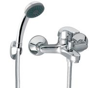 Ferro Vasto grifo de bañera y ducha a pared cromo BVA11