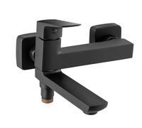 Ferro Vitto VerdeLine grifo de bañera y ducha a pared negro BVI1RVLBL