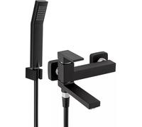Ferro Zicco grifo de bañera y ducha a pared negro BZI11RBL