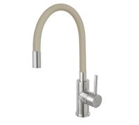 Ferro Zumba grifo de cocina de pie beige-acero inoxidable BZA4PSS