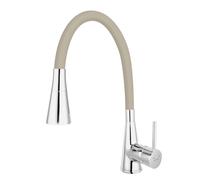 Ferro Zumba II grifo de cocina de pie cromo-beige BZA42P