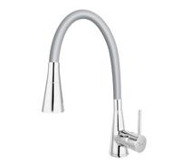 Ferro Zumba II grifo de cocina de pie cromo-grafito/gris BZA42S