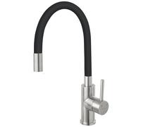 Ferro Zumba Inox grifo de cocina de pie negro-acero inoxidable BZA4BSS