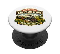 Ferrocarril de Chicago Great Western Corn Belt Route PopSockets PopGrip Adhesivo