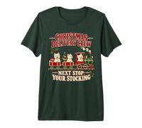Ferrocarril del árbol de Navidad del Perro de West Highland White Terrier Camiseta Premium