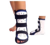 Ferrocarril para el pie, zapata corta ortopédica médica, esguince tobillos, soporte postoperatorio ajustable férula de fractura del pie izquierdo o derecho, ajuste para niños pequeños para hombres y