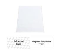 Ferroflex® A4 Flexible 3M ™ Auto Adhesivo Y Brillo Blanco Suco de Limpieza Seca Hoja Ferrosa Para Paredes, Oficina, Hogar Y Creación de Imanes de Superficies Instantáneas Atraerán - 10 Hojas