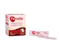 Ferrolip Forte Hierro Suplemento con Acido Folico (30 Sobres Orodispersables con Sabor a Limón) - Sin Efectos Secundarios Gastrointestinales - Sin Sabor Metálico - Con Vitamina C y B12