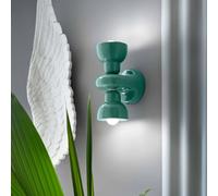 Ferroluce Aplique de pared Berimbau, turquesa, 2 luces