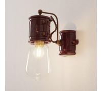 Ferroluce Aplique vintage C1523, burdeos