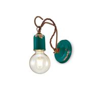 Ferroluce C665 aplique de pared de estilo vintage, verde