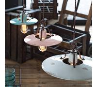 Ferroluce Giorgia lámpara colgante vintage en turquesa