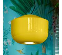 Ferroluce Lámpara colgante Bellota cerámica Ø 35 cm amarillo