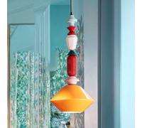 Ferroluce Lámpara colgante Lariat, altura 70 cm, amarillo