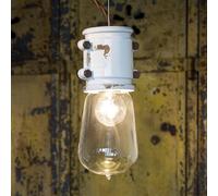 Ferroluce Lámpara colgante Nicolo blanca de diseño minimalista