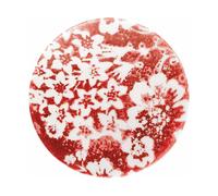 Ferroluce Lámpara colgante PI, Ø 35 cm, rojo/blanco