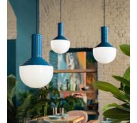 Ferroluce Lámpara colgante Selarón, azul oscuro