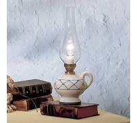 Ferroluce Lámpara de mesa rústica de estilo rústico