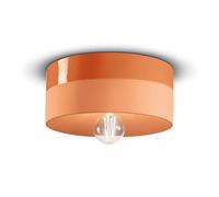 Ferroluce Lámpara de techo PI cerámica brillante/mate Ø 25cm naranja