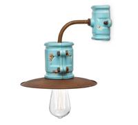 Ferroluce Nicolo aplique de pared de estilo Stil, turquesa