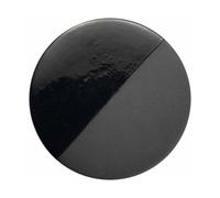 Ferroluce PI plafón, brillante/mate, Ø 40 cm, negro