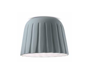Ferroluce Plafón Madame Gres cerámica altura 29 cm, gris
