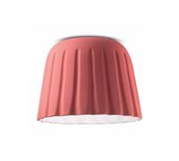 Ferroluce Plafón Madame Gres cerámica altura 29 cm, rosa