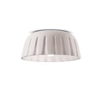 Ferroluce Plafón Madame Gres de cerámica, altura 17 cm, blanco