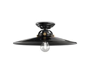 Ferroluce Plafón retro C105 negro