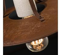 Ferroluce Plafón Riccardo con pantalla de metal, 40 cm