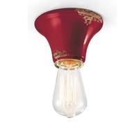 Ferroluce Plafón vintage C132 rojo vino