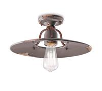 Ferroluce Plafón vintage C1445 en paloma 40 cm