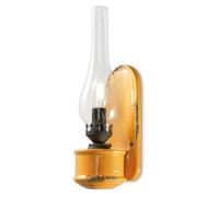 Ferroluce Retrò Applique con Vetro Canfino E14, Giallo