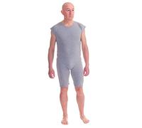 FERRUCCI COMFORT Body Intimo para la Incontinencia Dolcezza Unisex - Cremallera En La Espalda (Gris, S)