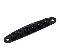Férrulas de montaje de guitarra fuertes, cadena de guitarra firme a través de la placa, bandas musicales para amantes de la guitarra, aprendices(black)