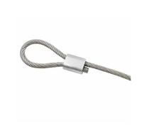 ferrules para cable de acero Casquillos de aluminio ovalados: clips engarce for abrazaderas accesorios bucle cable acero M0.5 ~ M 20(M6-20Pcs)