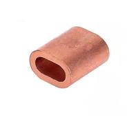 ferrules para cable de acero M1.0 .5 M2 Abrazadera de abrazadera Clip ovalado con funda prensado, bridas for cables, casquillo cuerda alambre carcasa cobre M3 -M6(M5-5Pcs)