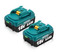 FERRYBOAT 2 unidades de 5,0 Ah BL1860B de repuesto para Makita 18 V batería compatible con Makita 18 V batería de litio BL1815 BL1820 BL1820B BL1830 BL1840 BL1850 BL1840B BL1850B herramienta