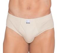 FERRYS - 5003 - Slip Cerrado Hombre Cintura 4 Agujas - 100% Algodón Hipoalergénico - Color Crema - Talla M-52 - Fabricado en España