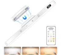 Ferswe 3W Luces Led Cocina,Luz Armario Adhesiva 2000 MAh Luz LED Luz de Armario Recargable Luz Nocturna Regulable Lampara LED Luz De Para Toma De Corriente, Cocina, IluminacióN De Espejo, Paredes