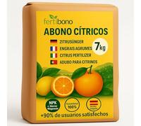 FERTIBONO Abono Citricos Premium para Limonero y Naranjos, (7KG), 20-5-11 con Hierro, Azufre, Magnesio y Manganeso - Evita Amarillo en Hojas, Fortalece Raíces y Mejora Frutos