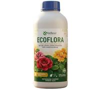 FERTIBONO ECOFLORA, (1 L) - Abono orgánico líquido bioestimulante con L-aminoácidos · fortalece las defensas naturales de rosales, geranios y plantas ornamentales frente a condiciones adversas