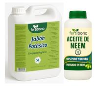 Fertibono - Jabón Potásico y Aceite de Neem - 5L + 1l - Limpieza y Cuidado Natural para Plantas y Jardín - 100% Ecológico y Biodegradable