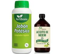 Fertibono JaboNeem - Jabón Potásico con Coco y Aceite de Neem - 1L + 250ml - Solución Multiusos - 100% Ecológico y Biodegradable