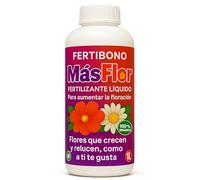 FERTIBONO MásFlor Fertilizante Líquido para Plantas con Flor - Potencia la Floración Natural - Con NPK, Molibdeno y Aminoácidos - Resultados Rápidos y Visibles - 100% Orgánico - 1L