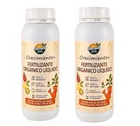Fertigoo Abono Orgánico Líquido con Extra de Potasio 2x1L - Para Huerto, Tomates, Plantas, Flores y Frutas - Ideal para Crecimiento, Floración, Engorde de Hortalizas y Fructificación de Árboles
