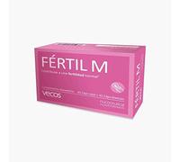 Fértil M Vecos para Ayudar a la Fertilidad de la Mujer | Suplemento Vitamínico con Inositol, Vitamina C y Ácido Fólico, ayuda a la Concepción y Embarazo | Ayuda a regular Actividad Hormonal